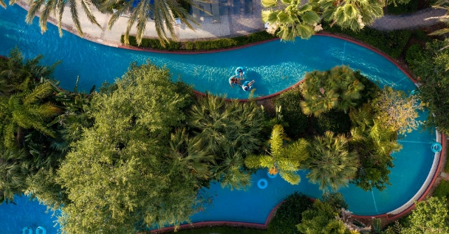 Orlando MoneyShow Omni Orlando Resort Lazy River Aerial Photo